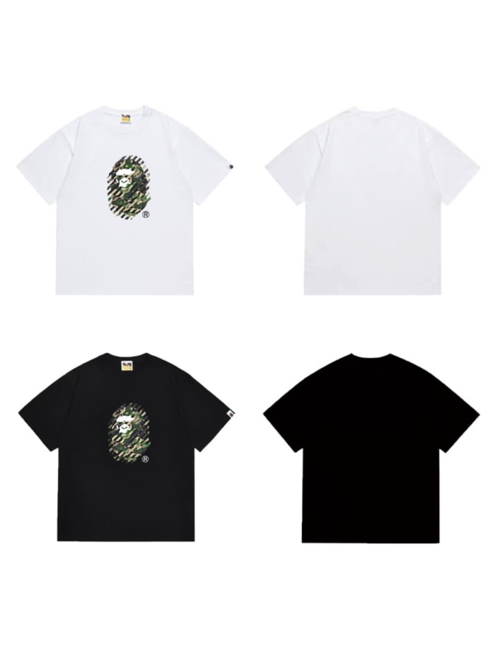 Diagonal Mosaic Ape Man Print T-shirt 2 colors 29062626