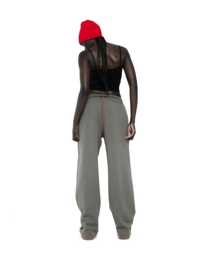 [Big & Tall for weights up to 220 lbs]1:1 quality version Red Stripe Letter Print Hoodie & Pants Set 28777395