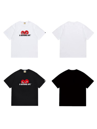 Ape Head Heart  A BATHING APE  Print T-shirt 2 colors 29053667