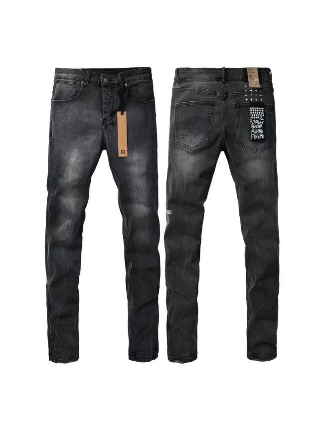 1:1 quality version Charcoal Vintage Cat Whisker Slim Fit Jeans 29080462