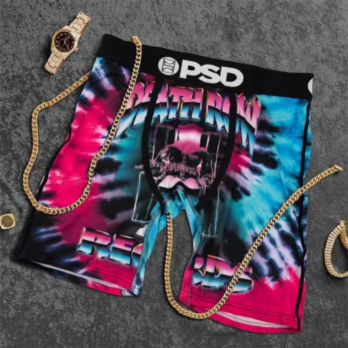 Men's Assorted Street Art & Horror Print Long Boxer Shorts Underwear 16 colors 29108040