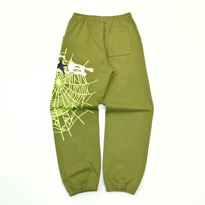 1:1 quality version 28303713 Hood Spiderweb Print Washed Version Hoodie & Pants Set 2 colors