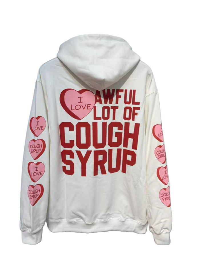 Pink Heart Angel Print Hoodie 28659536