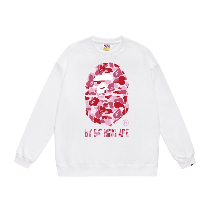 Big Head Logo Print Round Neck Sweatshirt