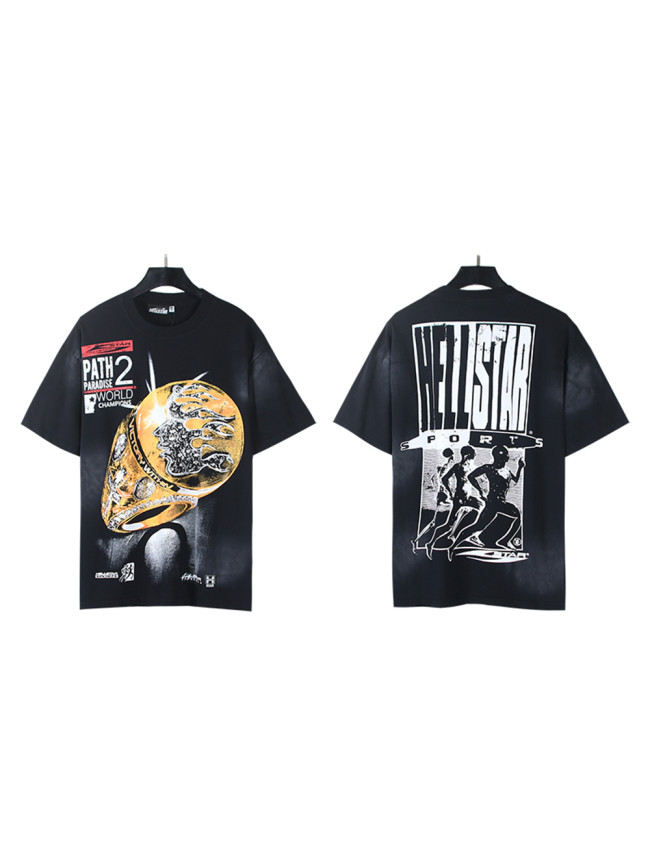 28222185 Diamond Encrusted World Championship Ring Print Washed Version Tee
