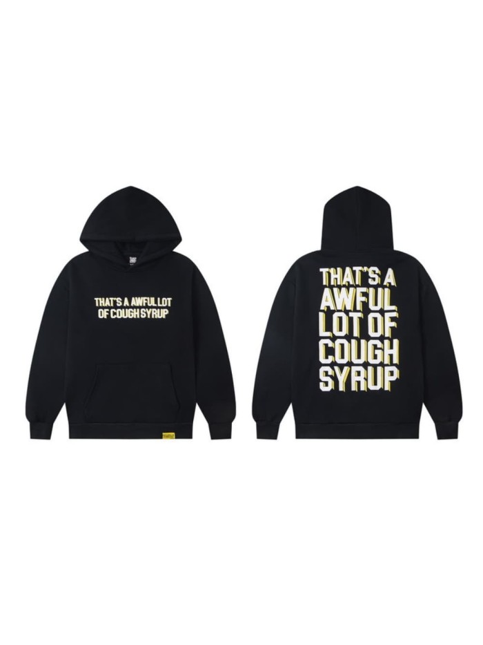 Classic Yellow Logo Print Hoodie 29035413