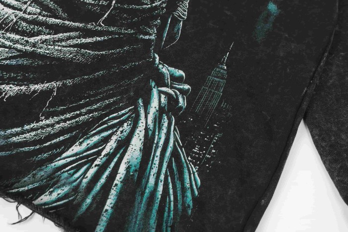 Wear Holy Images Print Washed Hoodie 2 colors 28696539