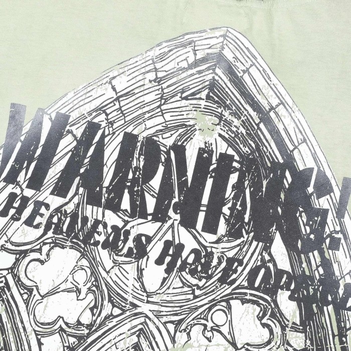 Heaven Open Print Rhinestone Letter  Washed Version Tee 28748376