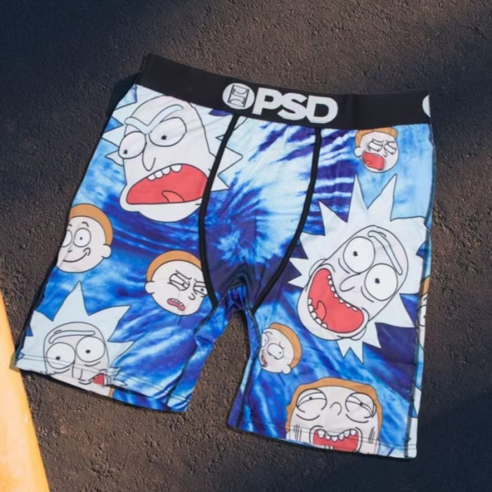 Men's Multi-Pattern Cartoon Graphic Long Boxer Shorts Underwear 16 colors 29108016
