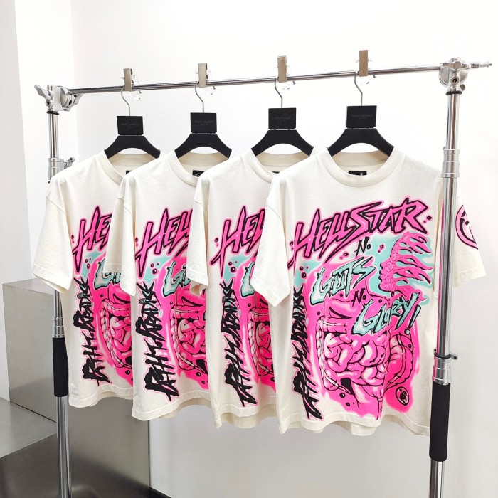 [Big & Tall for weights up to 260 lbs]1:1 quality version Graffiti Font Abstract Print Tee with NFC tag