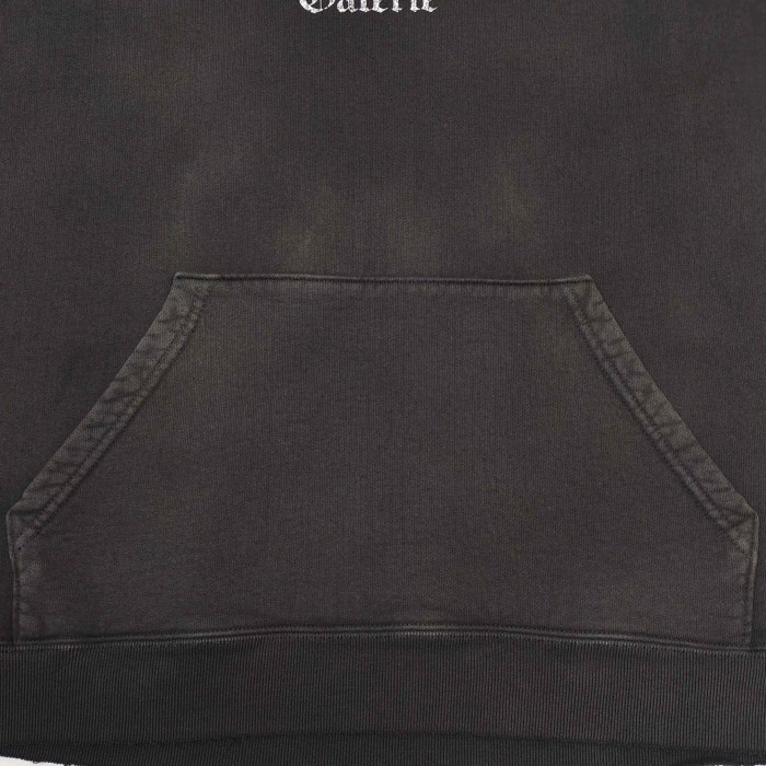 [Big & Tall for weights up to 260 lbs]1:1 quality version Gothic White Letter Washed Black Hoodie 28760682