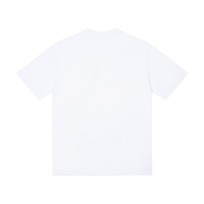 American Street Style Letter Rhinestone Rivet Beaded Short Sleeve T-shirt 2 colors 29077454
