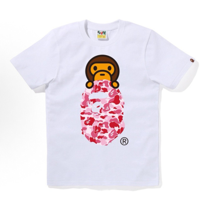 28330499 Baby Milo Camouflage Ape Head Print tee 15 colors