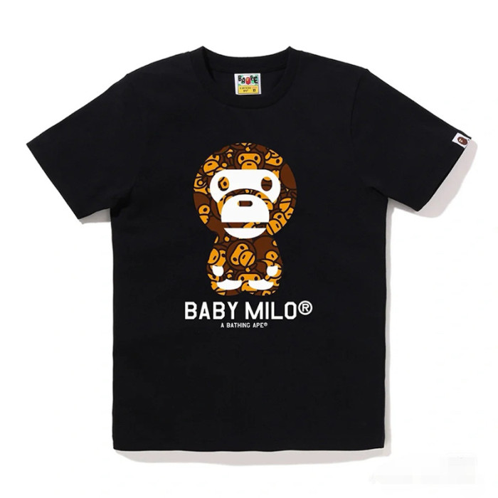 28330499 Baby Milo Camouflage Ape Head Print tee 15 colors
