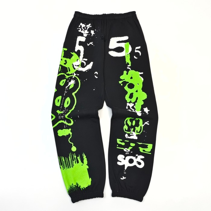 1:1 quality version Ray Doodle Print Hoodie & Pants Set 2 colors 28656046