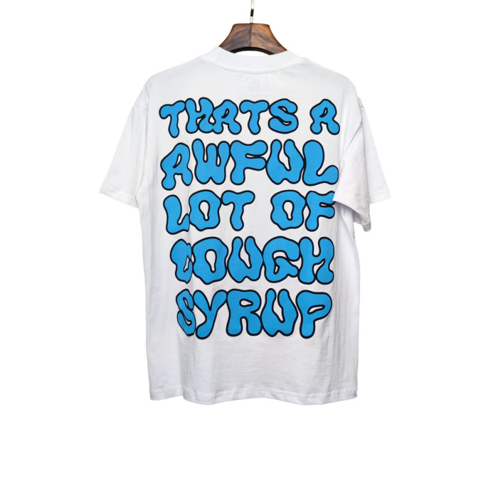 Blue Cartoon Alphabet Print Tee 28476787