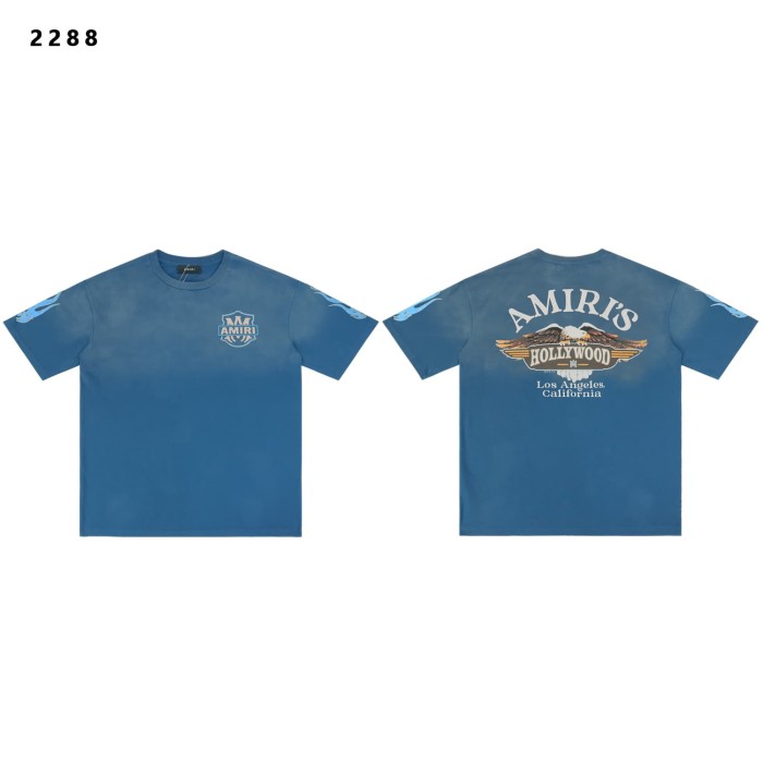 Vintage Flame Letter Print Washed Distressed Tee 2 colors 28979042