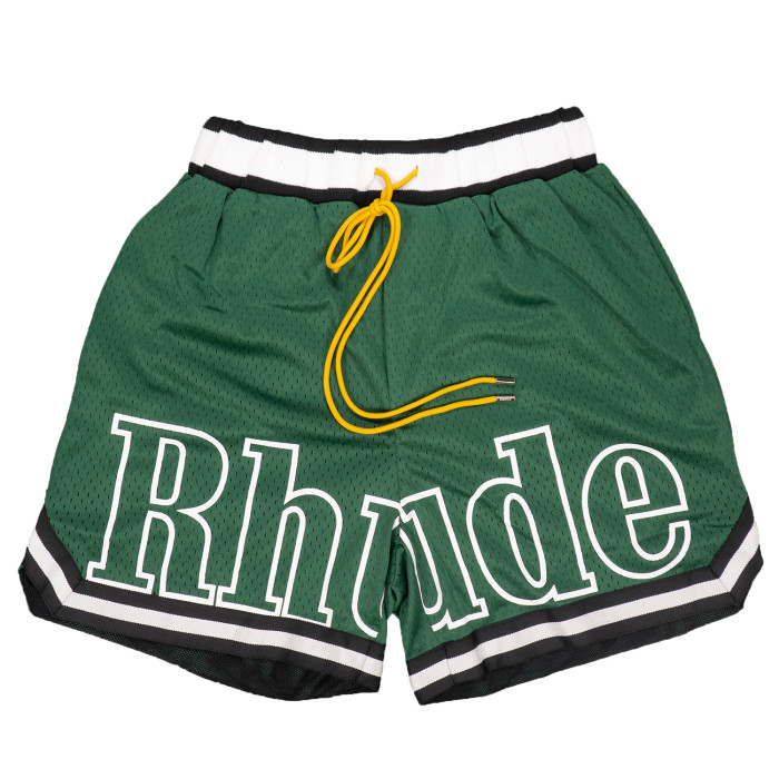 Simple white letter print quick dry gym shorts 3 colors