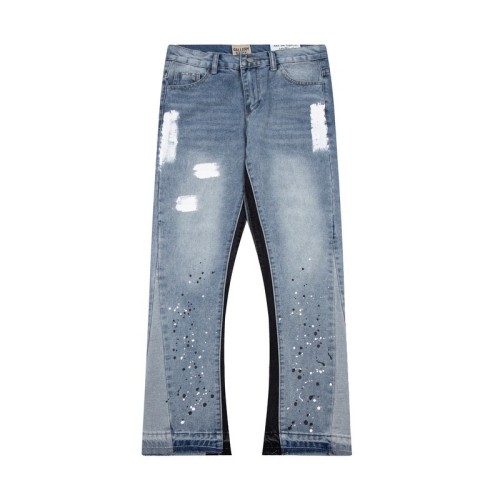 Stitching Ink Dot Paint Flared Jeans