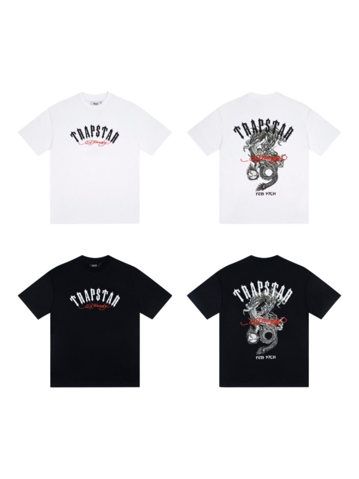 Oversized Edgy Streetwear Gothic Letter & Dragon Print T-shirt 2 colors 29077768