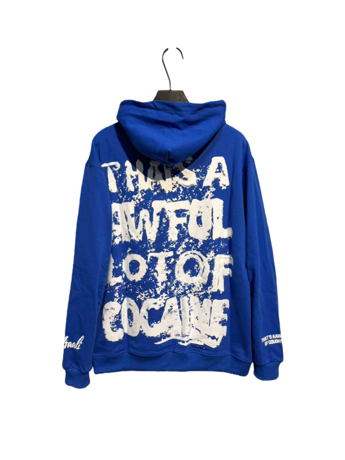 White Splatter Print Hoodie 28680616