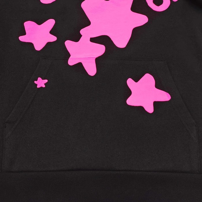 1:1 quality version Rose Pink 555 Printed Hoodie & Pants Set 28747517