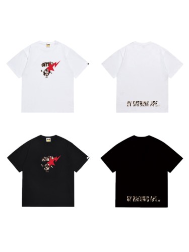 Camo Ape Head Red Star Lightning Print T-Shirt 2 colors 29051332