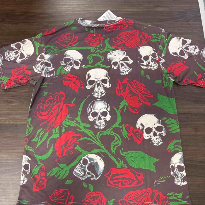 All Over Skull And Rose Print Tee 29047349