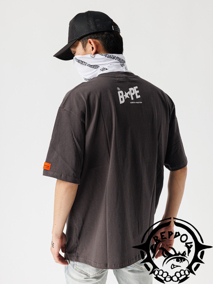 B@pe Her0n Prest0n big logo tee 3 colors