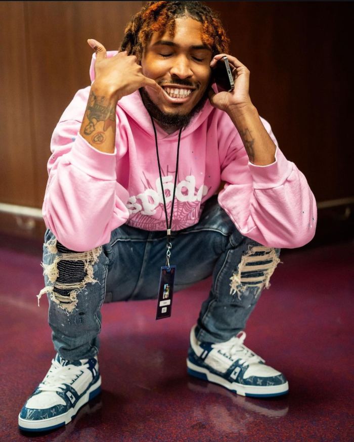 1:1 quality version Pink OG Spider Web Hoodie & Pants set