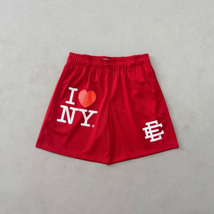 1:1 quality version Red Heart Printed Mesh Breathable Shorts 2 colors 27939925