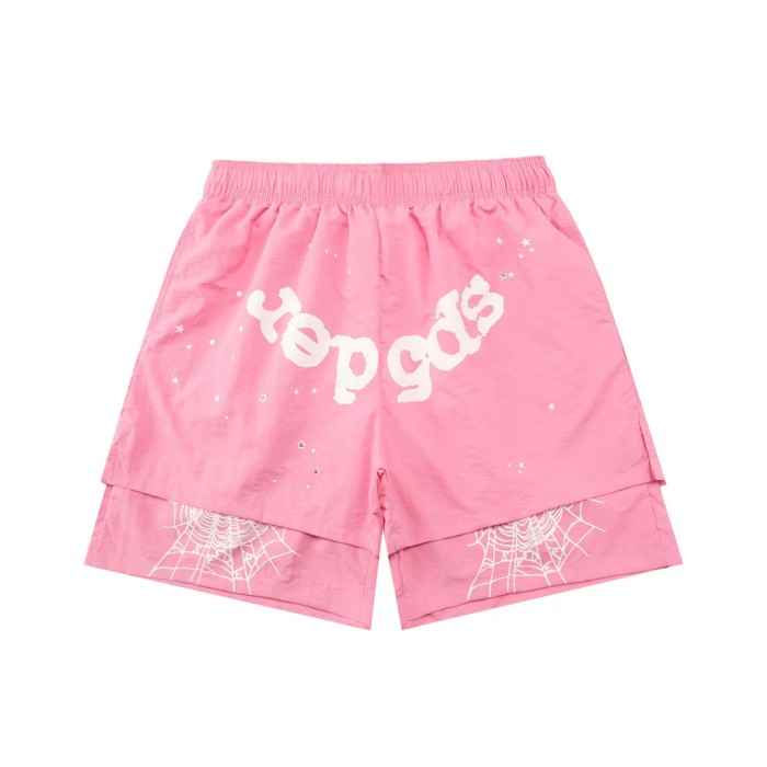 Colorful Graffiti  Spider  & Web Print Streetwear Layered Shorts 19 colors 29097074