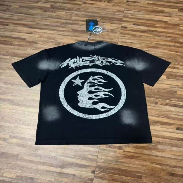 Vintage Spray Wash Double-Sided Logo Oversized T-shirt 29033233