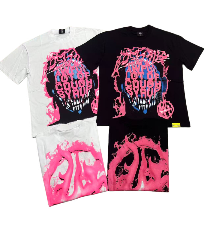Pink Graffiti Print Tee 2 colors 28624551