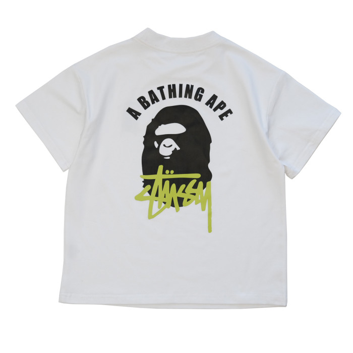 Co-branded Ape Head Graffiti Signature Print T-Shirt for Kids 2 colors 29006334