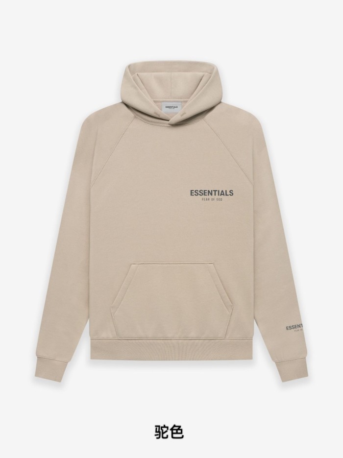 [Big & Tall for weights up to 220 lbs]1:1 quality version  ESSENTIALS small logo pullover hoodie 4 colors-