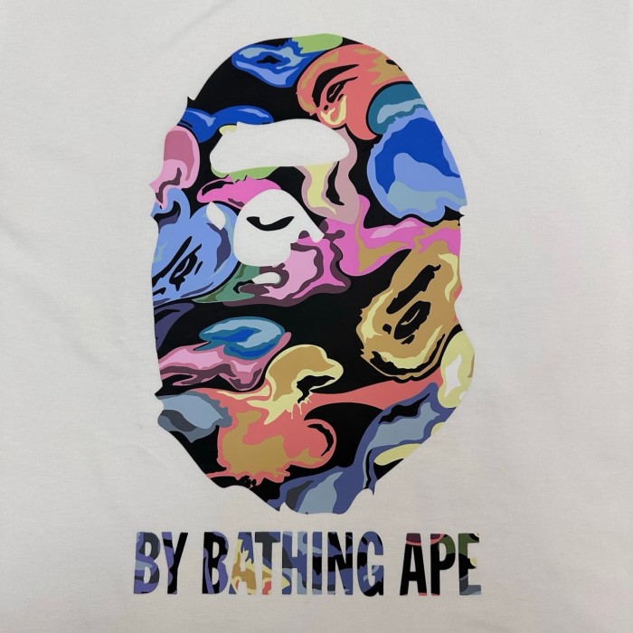 1:1 quality version Artistic Camouflage Ape Head Print Tee 2 colors 28746628