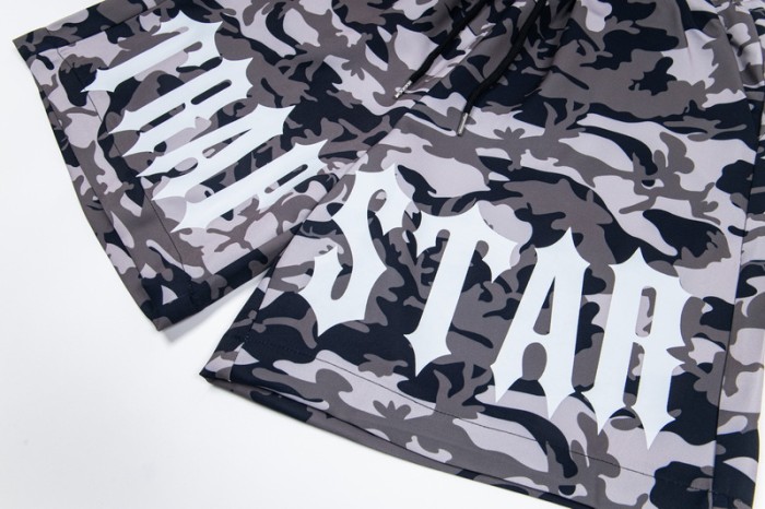 American Street Style Trapstar Camo Print Elastic Waist Shorts 2 colors 29080679