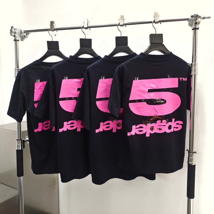 [buy more save more][Big & Tall for weights up to 220 lbs]1:1 quality version 28203204 Back Inverted Letters Large 5 Printed Tee