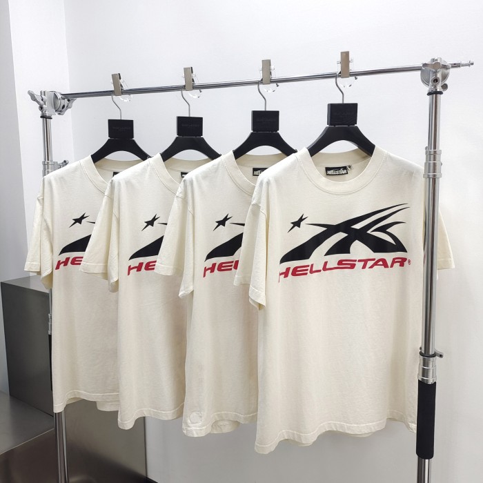 [Big & Tall for weights up to 260 lbs]1:1 quality version Black Red Logo Print Tee with NFC tag