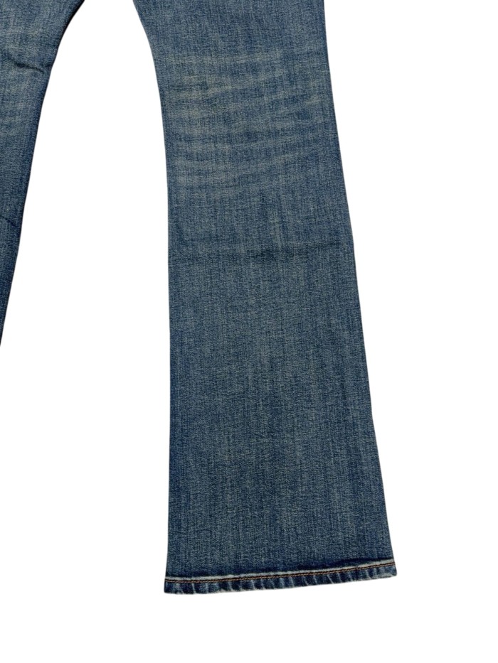 1:1 quality version Side Black Silver Round Diamond Jeans 28883213