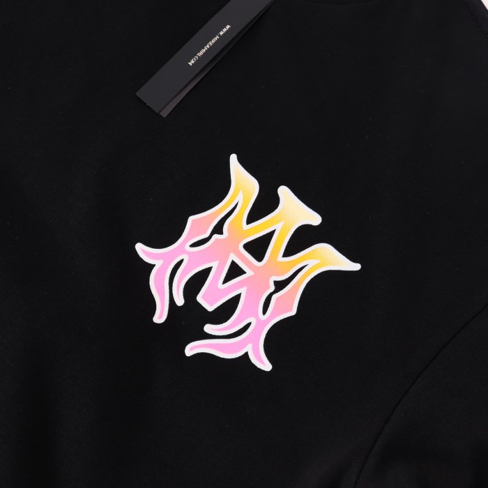 Pink Orange Gradient Logo Graphic Print Tee 2 colors 28979012