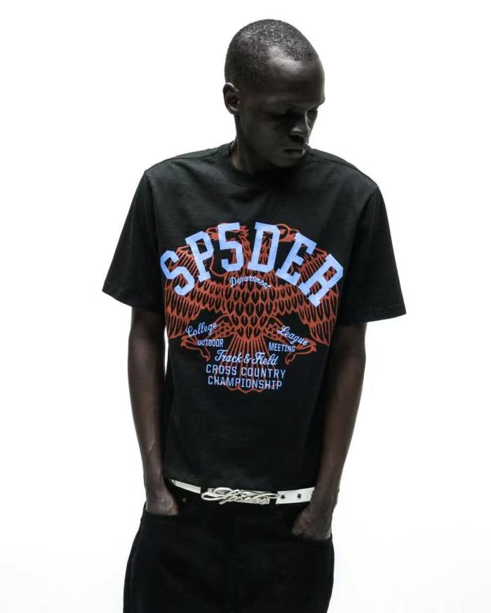 [Big & Tall for weights up to 220 lbs]1:1 quality version Brown Spread Eagle Print Tee 29045595