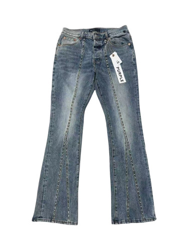 1:1 quality version Mid-line small drill flared Jeans 28468712