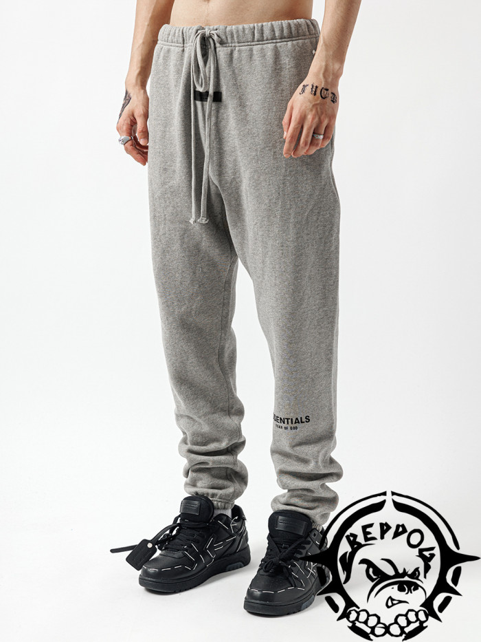 [Big & Tall for weights up to 220 lbs]1:1 quality version Black flocking printed sweatpants 3 colors