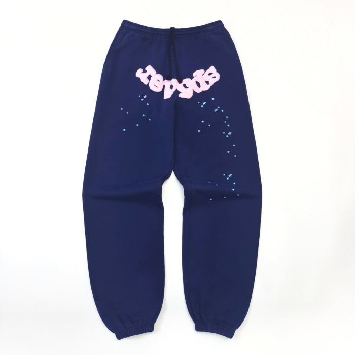 1:1 quality version Green Spiderweb Pink Foam Letter Print Hoodie & Pants Set