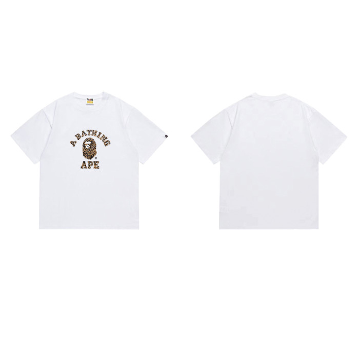 Classic Arc Slogan Leopard Print Ape Graphic T-shirt 2 colors 29053615