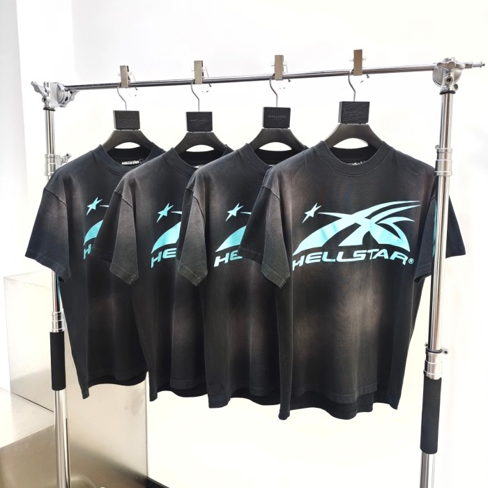 [Big & Tall for weights up to 260 lbs]1:1 quality version HS Full Tiffany Blue Logo Washed Version Tee