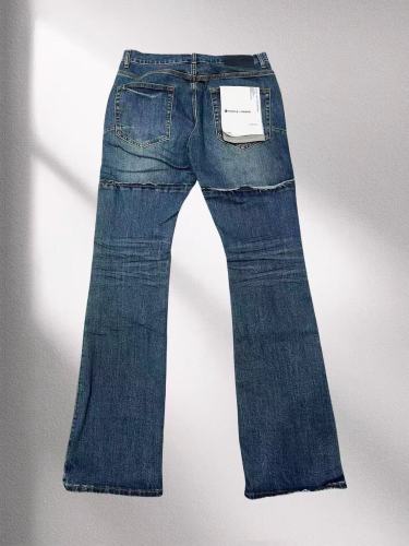 1:1 quality version 28360220 leg patchwork slightly flared jeans