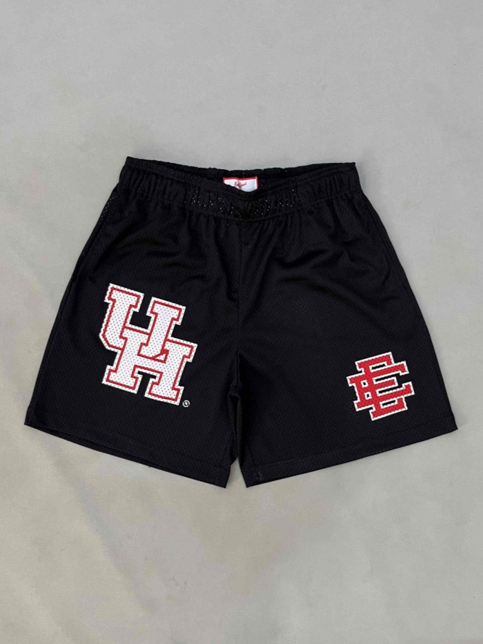 1:1 quality version University of Houston co-branded athletic mesh beach shorts